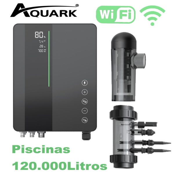 Colorador Salino AQUARK INVERTER 28Gr Para Piscinas até 120.000Litros
