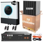 Kit Auto-Consumo 9.900W Monofasico C/Bateria - Hibrido