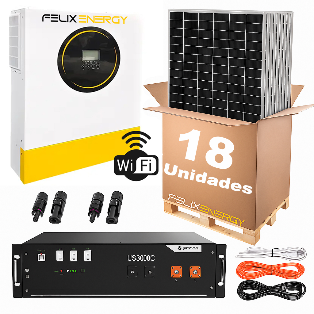11KWfelix Kit Auto-Consumo 9900W Monofasico C/Bateria Felixenergy - Image 1