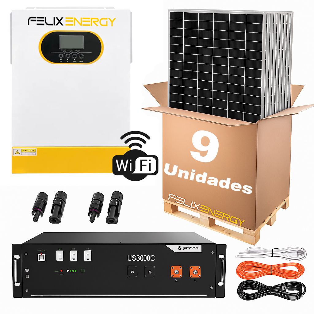 4950W Kit Auto-Consumo 5000W Monofasico C/Bateria Felixenergy - Image 1