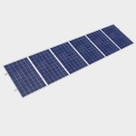 Estrotura Plana Para 6 Paineis Solares Verticais