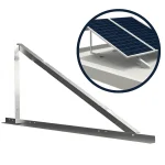 Suporte Triangular Regulável para Estruturas Planas
