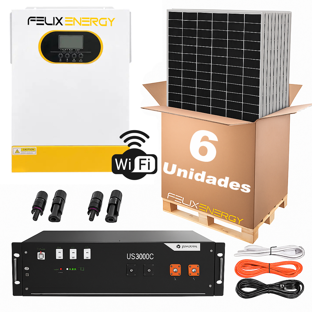kitfelix3300 Kit Auto-Consumo 3300W Monofasico C/Bateria Felixenergy - Image 1